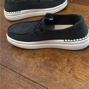 Wendy rise black HEY DUDES  Black Casual Shoes